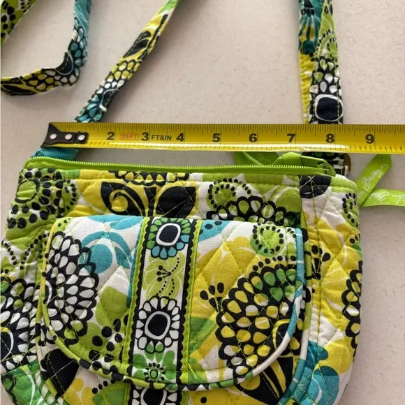 3/$15 Vera Bradley Green and Blue Floral Women's Bag - Picture 2 of 6